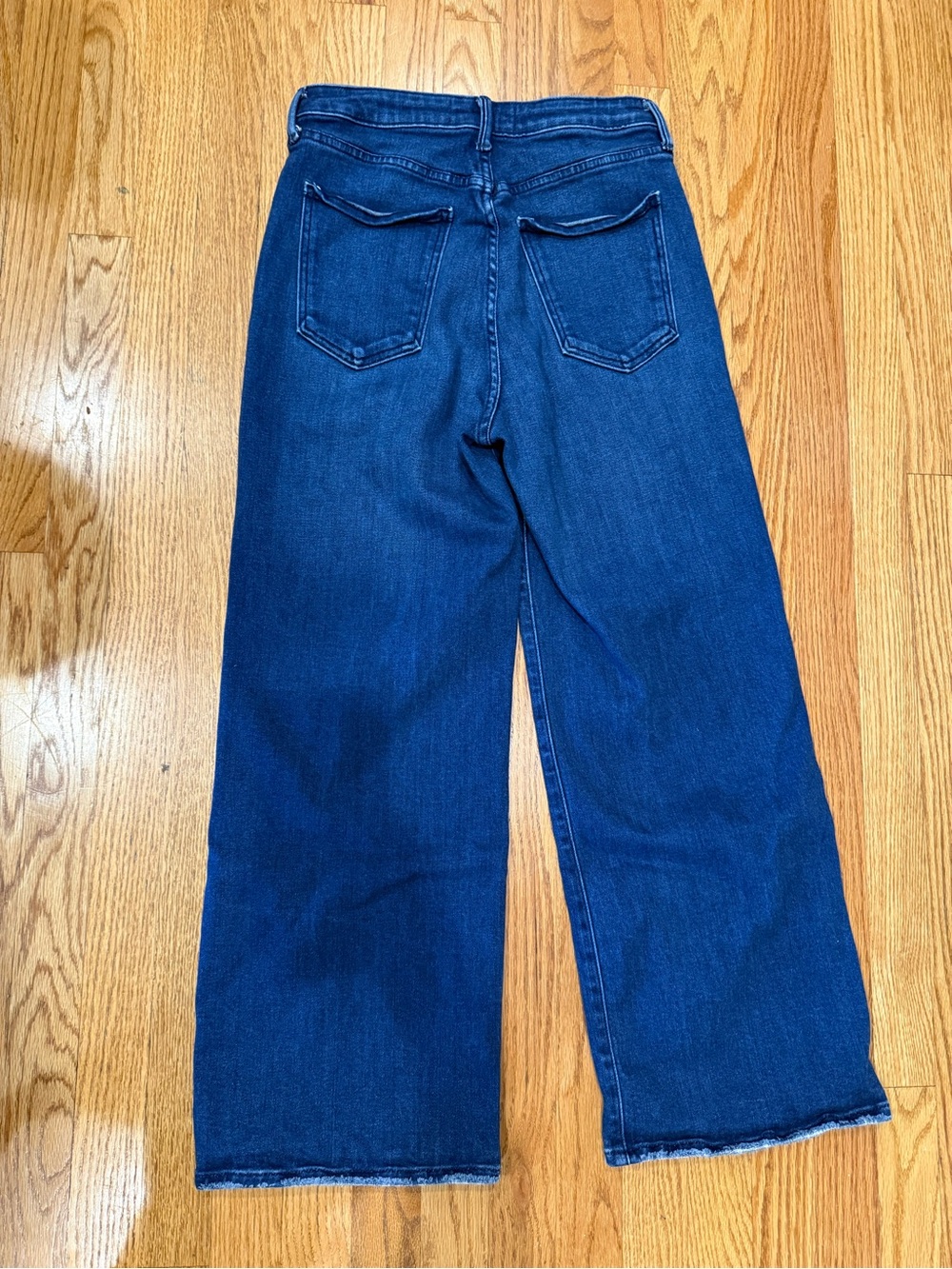 Just Black Dark Blue Wide Leg Flare Jeans - Picture 9 of 14